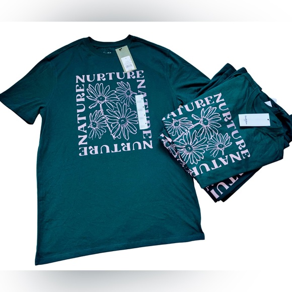 Goodfellow Green Nature Graphic Tee Discontinued Target Item NWT Sizes S - L - Picture 1 of 6